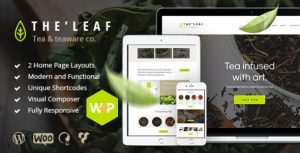 TheLeaf - Tea Company  Coffee Shop WordPress Theme