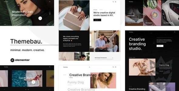 Themebau – Minimal Portfolio  Agency WordPress Theme