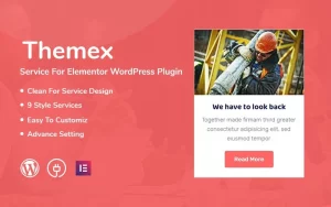 Themex Service For Elementor WordPress Plugin