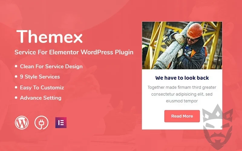 Themex Service For Elementor WordPress Plugin