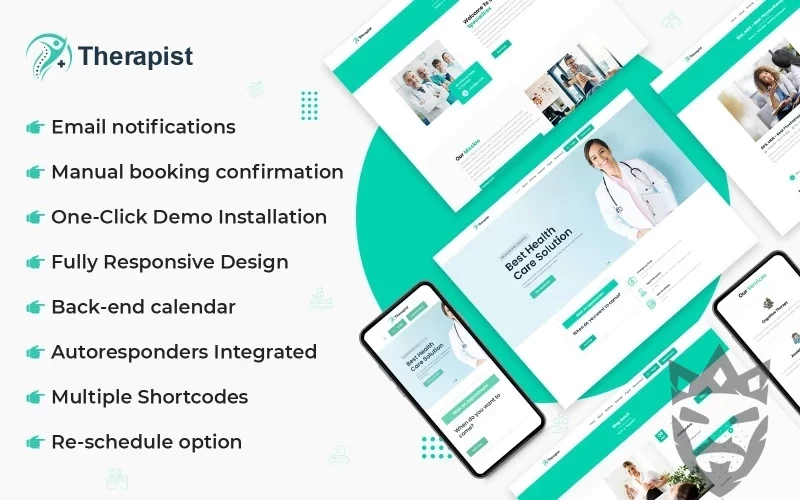 Therapist - Doctor Appointment Booking WordPress Theme