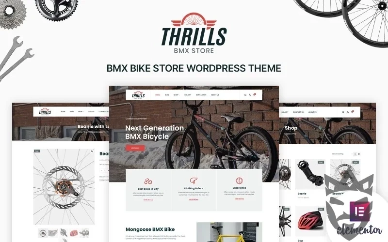 Thrills - Bicycle & Bike Shop WordPress Theme