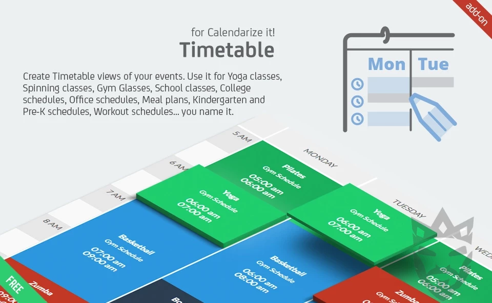 Timetable for Calendarize it!