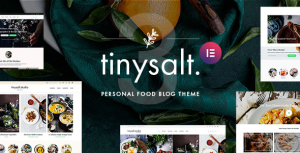 TinySalt - Personal Food Blog WordPress Theme