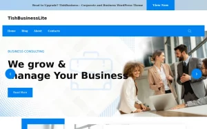 TishBusinessLite - Free Corporate and Business WordPress Theme