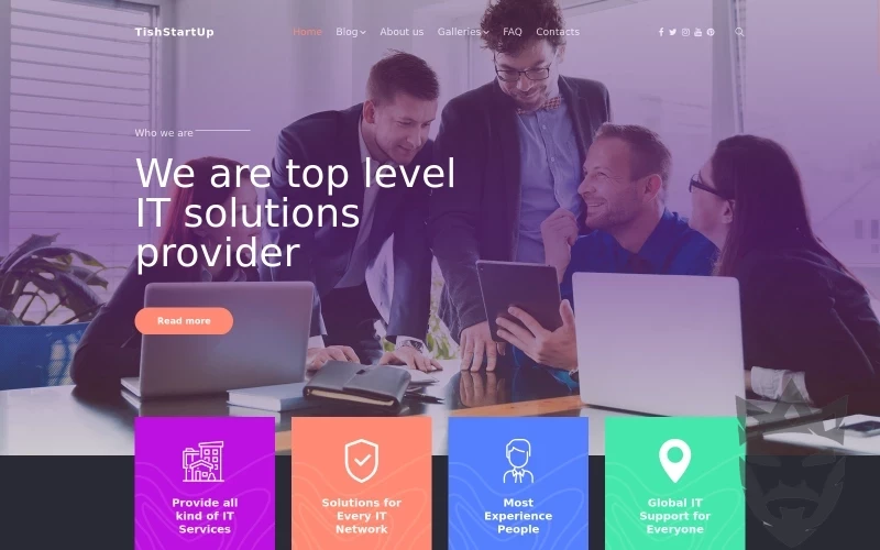 TishStartUp - StartUp and Company WordPress Theme