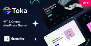 Toka - NFT  Crypto WordPress Theme