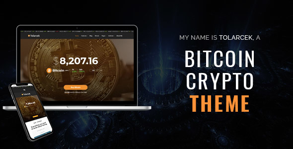 Tolarcek - A Bitcoin  CryptoCurrency WordPress Blog Theme