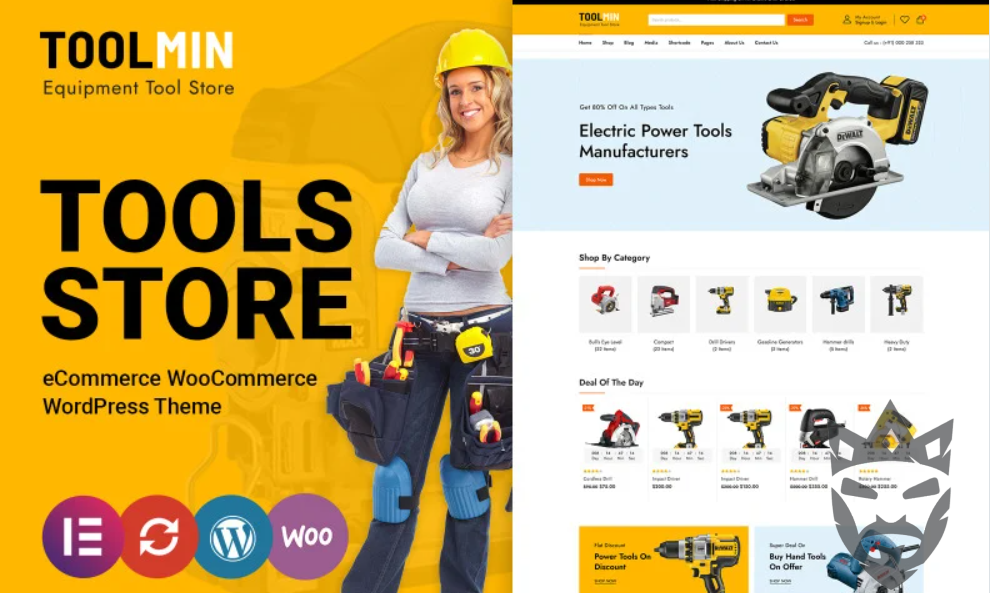 ToolMin - Power Equipment Tools WooCommerce Theme