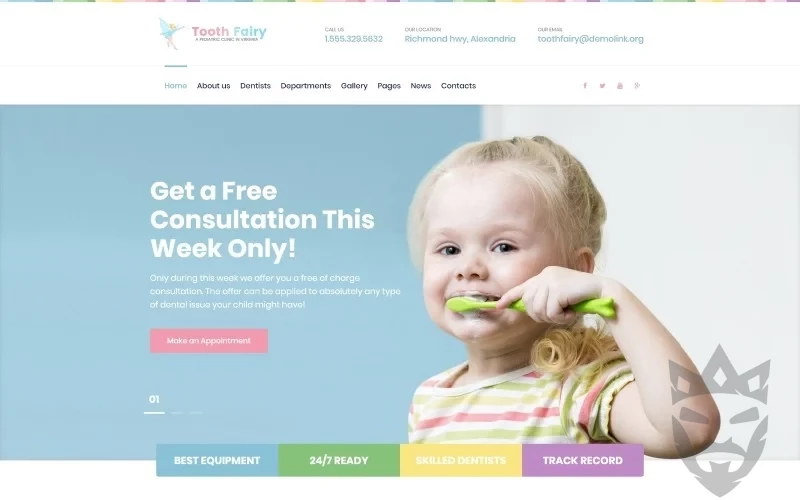 Tooth Fairy - Pediatric Dentistry WordPress Theme