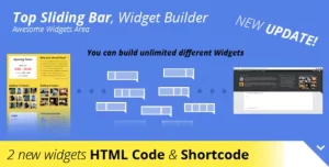 Top Sliding Bar - WordPress Widgets