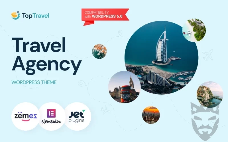 TopTravel - WordPress Theme Travel Agency Booking Template