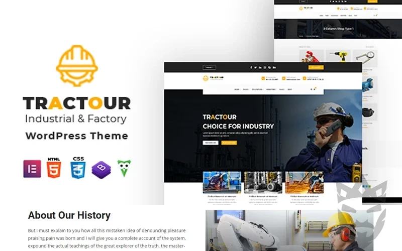 Tractour - Industrial / Manufacturing WordPress Theme