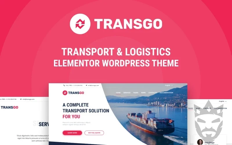 TransGo - Transport & Logistics WordPress Elementor Theme WordPress Theme