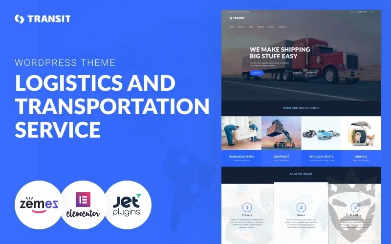 Transit - Logistics and Transportation Service WordPress Theme