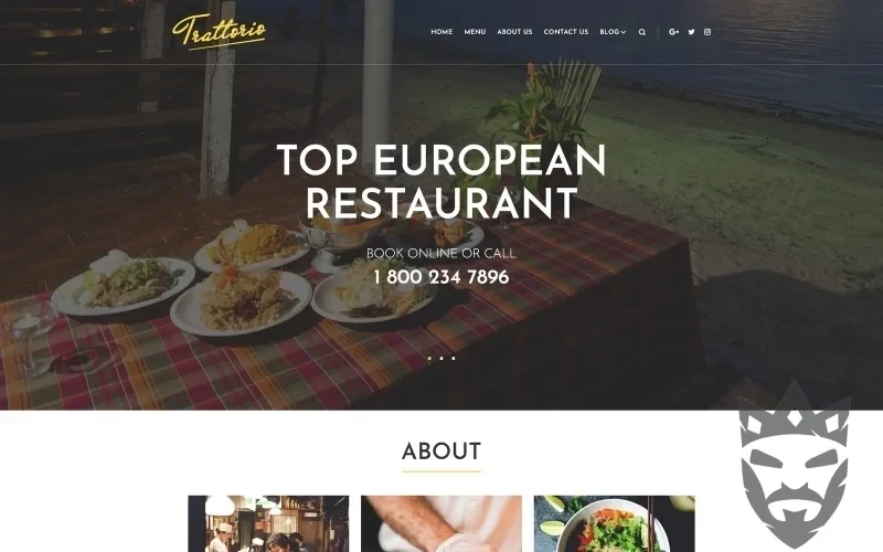 Trattorio - Restaurant WordPress Elementor Theme WordPress Theme