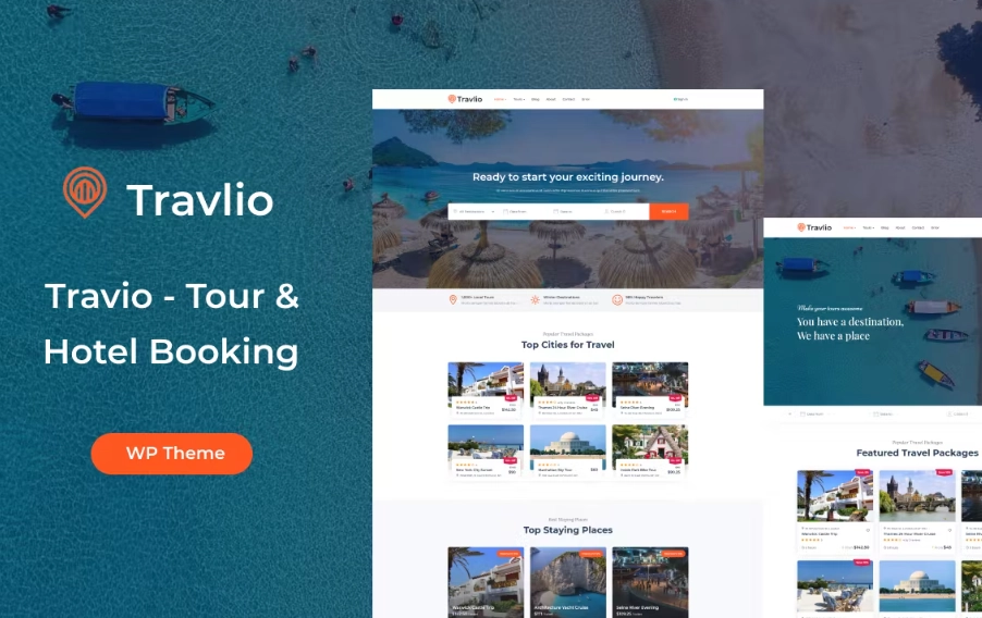 Travlio - Travel Booking WordPress Theme