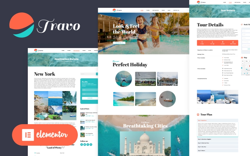 Travo - Travel & Tourism Elementor Wordpress Theme WordPress Theme