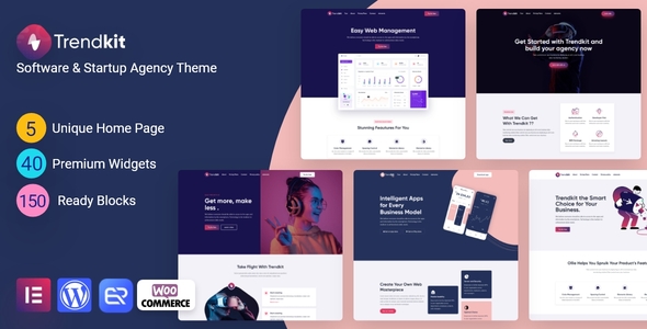 Trendkit -  Saas  Software Service WordPress Theme