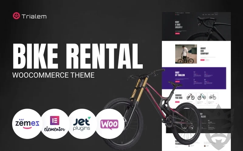 Trialem - Bike Rental Multipurpose Modern WordPress Elementor Theme WordPress Theme