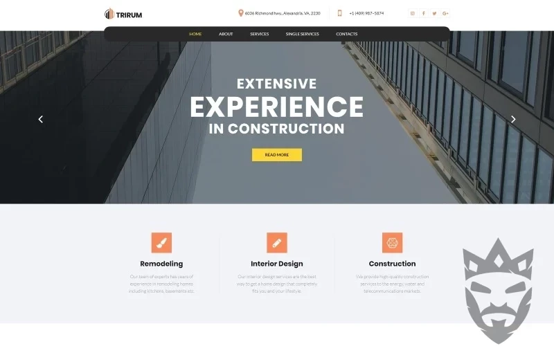 Trirum - Construction Multipurpose Modern WordPress Elementor Theme WordPress Theme