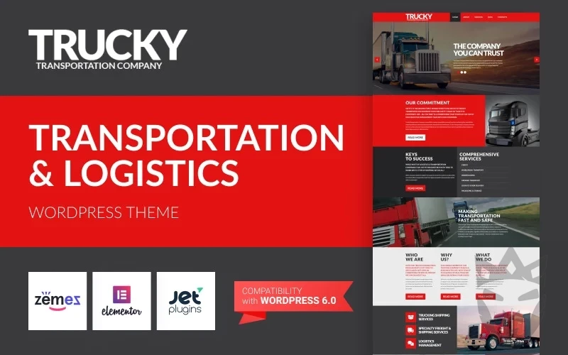 Trucky - Transportation & Logistics Responsive WordPress Theme