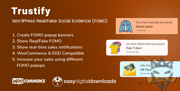 Trustify - WordPress Fake Social Evidence