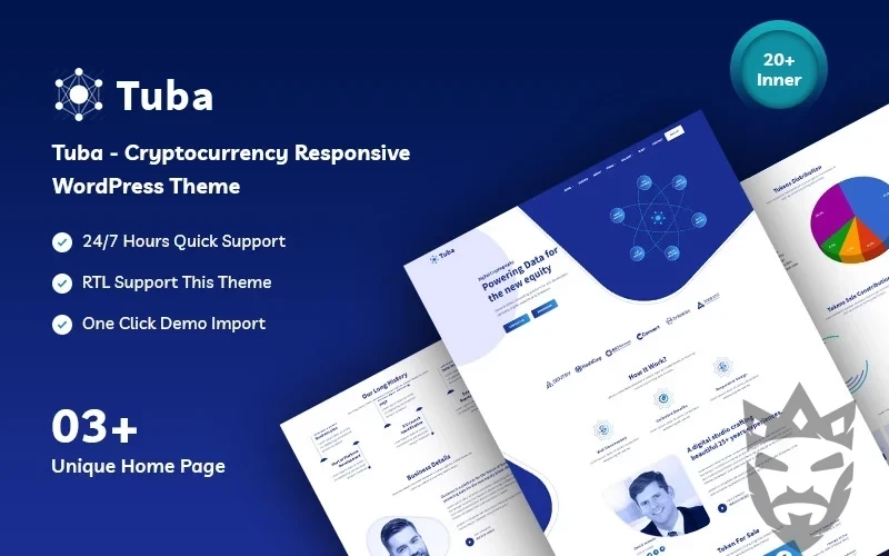 Tuba - Cryptocurrency Responsive WordPress Theme