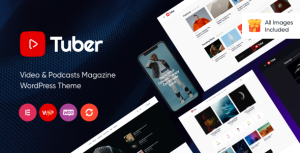 Tuber - Video Blog  Podcast WordPress Theme