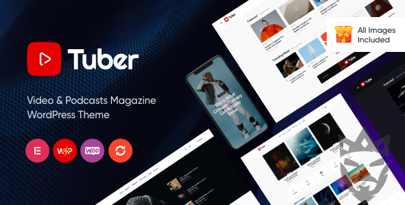 Tuber - Video Blog  Podcast WordPress Theme