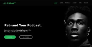 Tusant Podcasting WordPress Theme