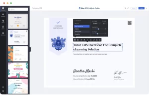 Tutor LMS Certificate Builder