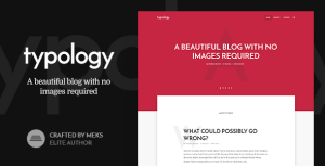 Typology - Minimalist Blog  Text Based Theme for WordPress