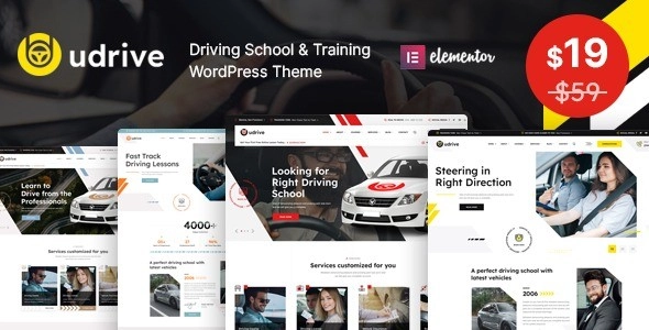 Udrive - Driving School WordPress Theme