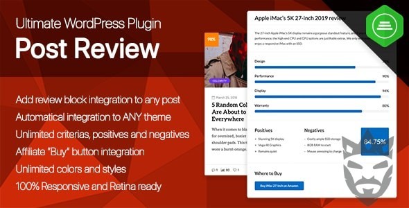 Ultimate Post Review - Responsive WordPress Posts Reviews and Rating plugin