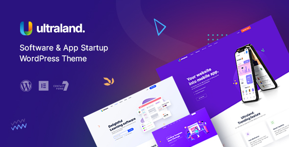 Ultraland - Software  App Startup WordPress Theme