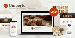 Umberto - Mushroom Farm  Organic Products Store WordPress Theme