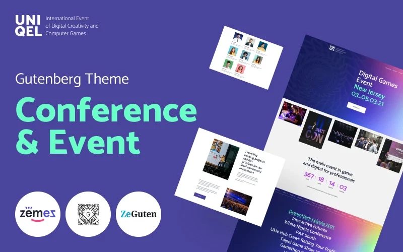 Uniqel - Conference and Event WordPress Theme