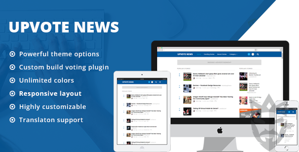 UpVote - Social Bookmarking WordPress Theme