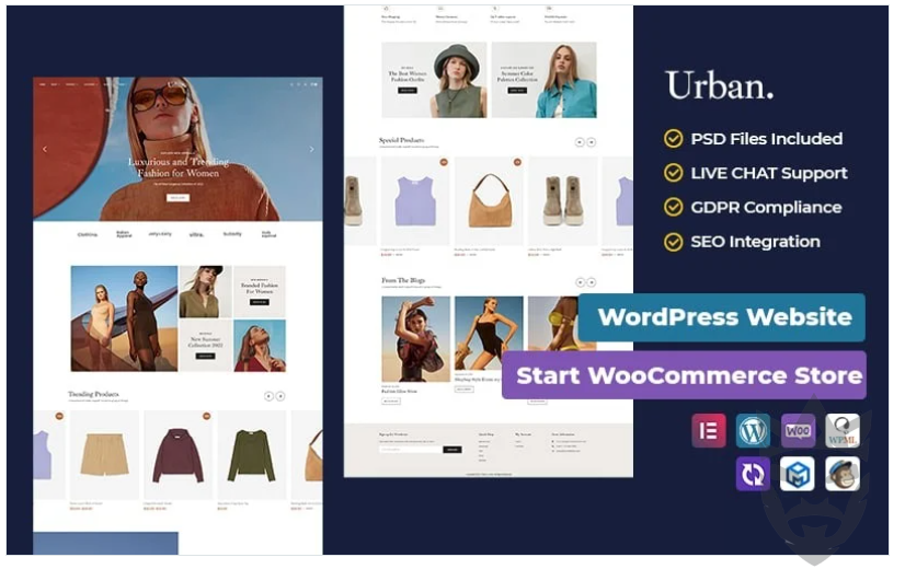 Urban - Luxurious and Trending Fashion - WooCommerce Responsive Theme