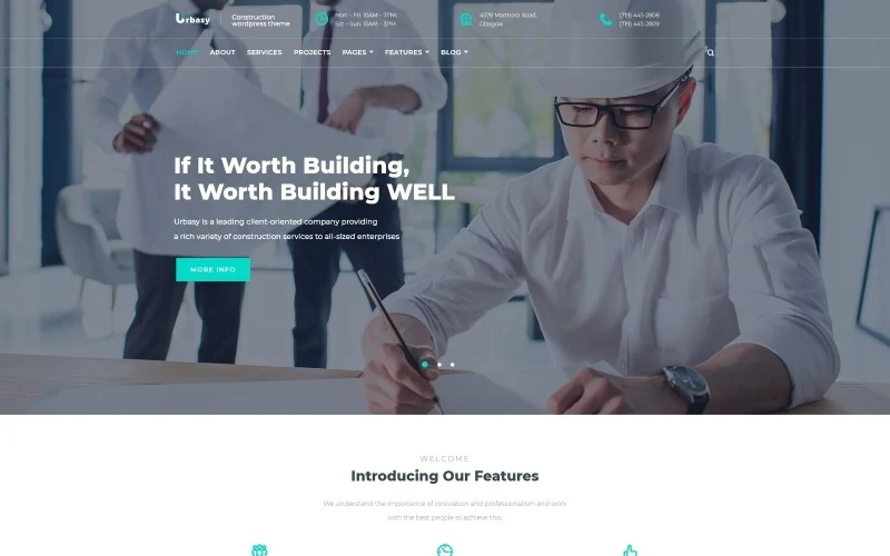 Urbasy - Construction Company WordPress Theme