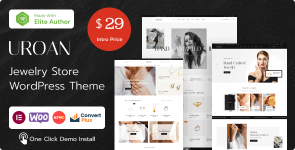 Uroan - Jewelry  Ornament Store WordPress Theme