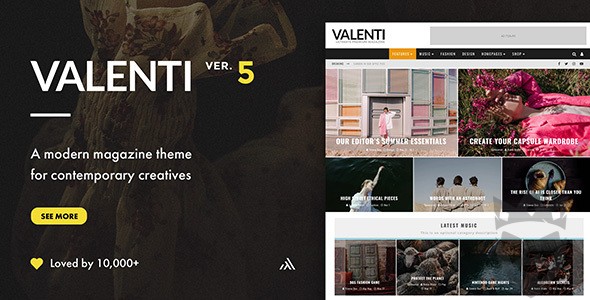 Valenti - WordPress HD Review Magazine News Theme