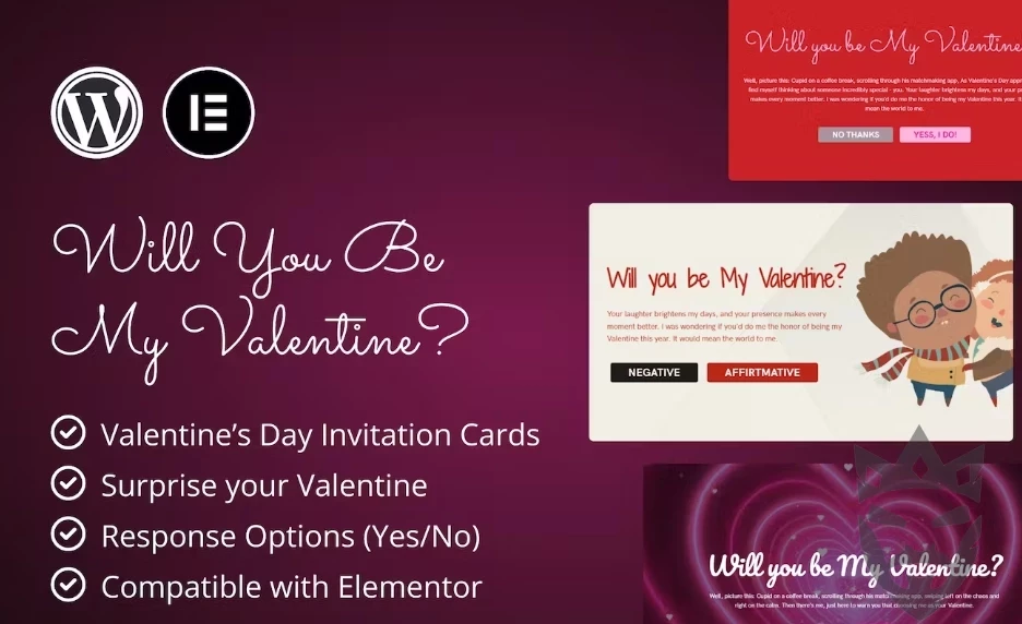 Valentine’s Day Invitations for Elementor