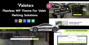 Valetex - Valet  Parking Services WordPress Theme