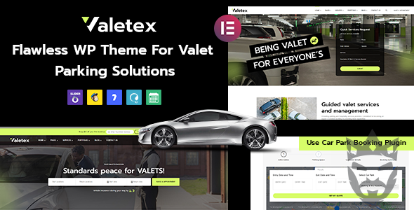 Valetex - Valet  Parking Services WordPress Theme