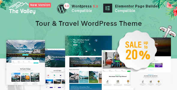 Valley - Tour  Travel Agency WordPress Theme