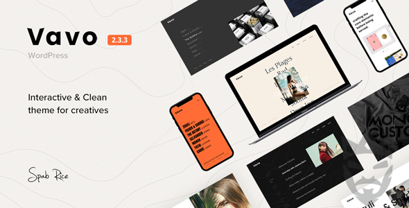 Vavo - An Interactive  Clean Theme for Creatives