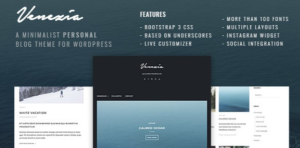 Venezia – Minimalist Personal Blog WordPress