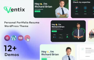 Ventix – Personal Portfolio Resume Theme